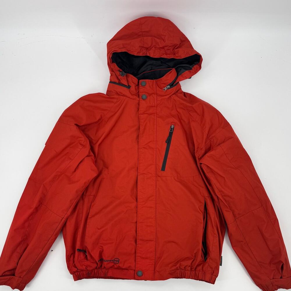 Free Country Men's M Red Hooded Insulated Ski Snowboard Winter Jacket
